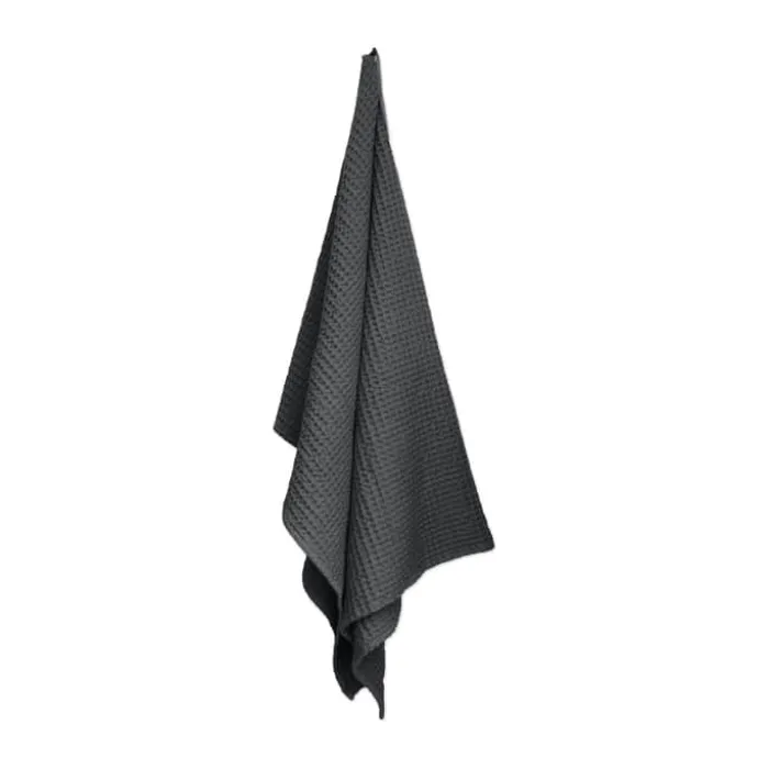 The Organic Company Vaffel Badelagen B 100 x L 150 cm - Økologisk bomuld - Grå