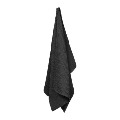 The Organic Company Vaffel Håndklæde B 50 x L 130 cm - Økologisk bomuld - Mørkegrå
