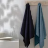 The Organic Company Viskestykke - 2 stk. B 53 x L 86 cm - Økologisk bomuld - Hav
