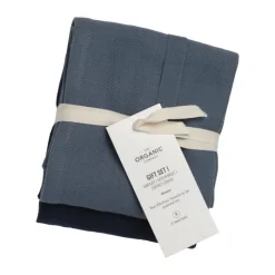 The Organic Company Viskestykke - 2 stk. B 53 x L 86 cm - Økologisk bomuld - Hav