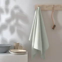 The Organic Company Viskestykke B 53 x L 86 cm - Økologisk bomuld - Lyseblå