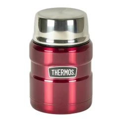 Thermos King Madtermoflaske 470 ml - rustfrit stål - Mørk Rød