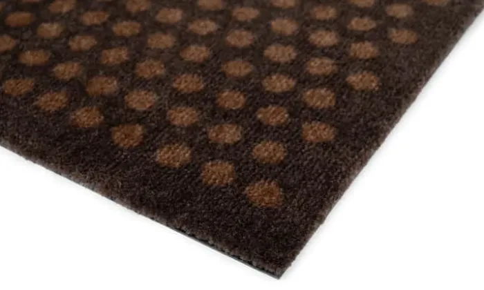 Tica Copenhagen Dot Gulvtæppe B 67 x L 120 cm - Polyamid/vinyl - Brun/cognac