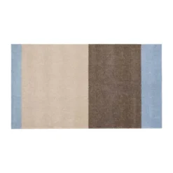 Tica Copenhagen Stripes Horisontal Gulvtæppe B 67 x L 120 cm - Polyamid/vinyl - Blå/ivory/sand