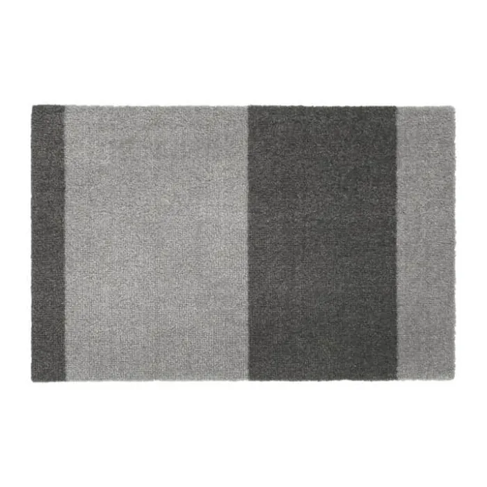 Tica Copenhagen Stripes Horisontal Gulvmåtte B 60 x L 40 cm - Polyamid/vinyl - Grå