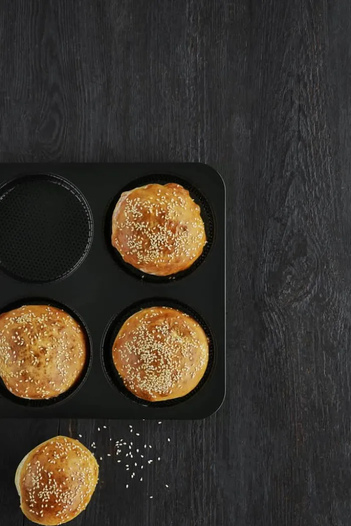 Timm Vladimir Kitchen Burgerform Til 4 boller - Carbonstål - Sort