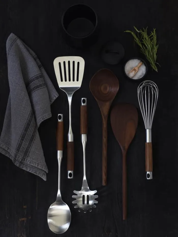 Timm Vladimir Kitchen Ske L 36 cm - Certificeret træ/stål