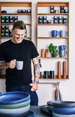 Timm Vladimir Kitchen Skål Ø 16 cm - Stentøj - Lys Grå