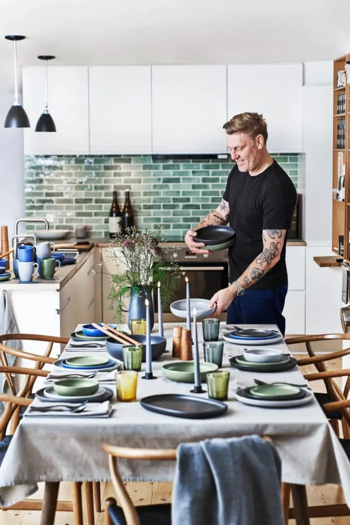 Timm Vladimir Kitchen Tallerken Ø 28 cm - Stentøj - Blå