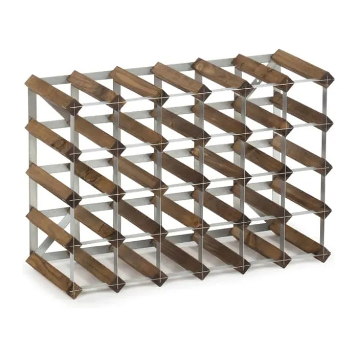 Traditional Wine Racks Vinreol 30 flasker - Fyretræ - Mørk