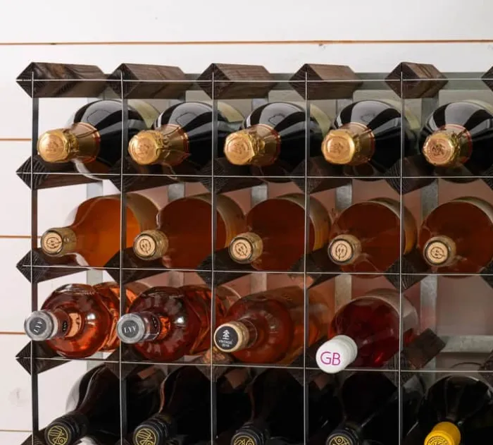 Traditional Wine Racks Vinreol 30 flasker - Fyretræ - Mørk