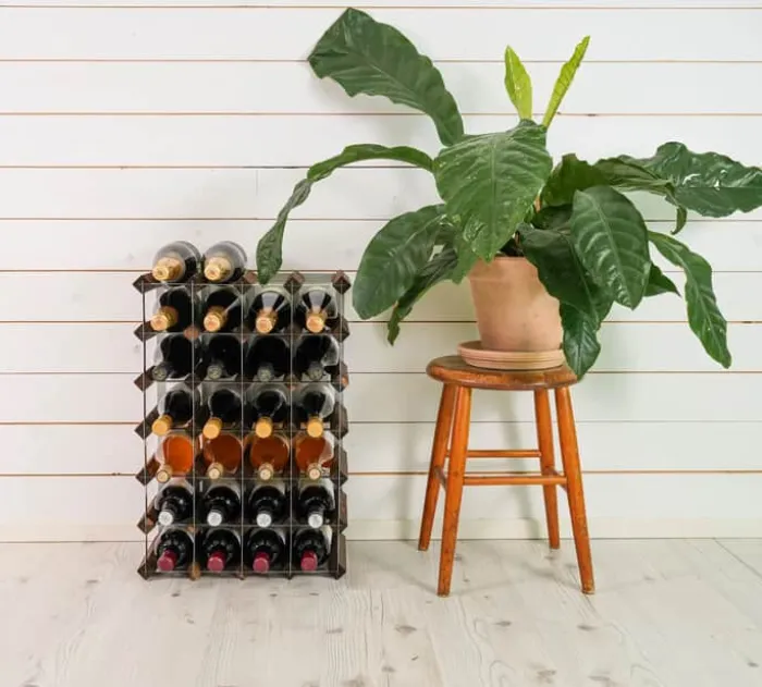 Traditional Wine Racks Vinreol 30 flasker - Fyretræ - Mørk