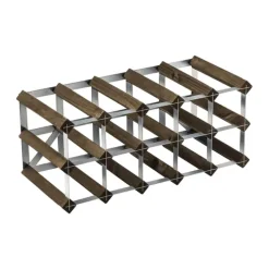Traditional Wine Racks Vinreol 15 flasker - Fyretræ - Mørk
