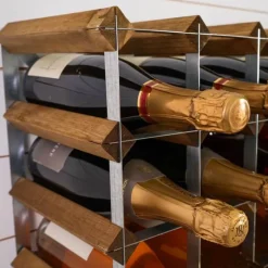 Traditional Wine Racks Vinreol 12 flasker - Egetræ - Natur