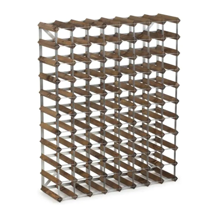 Traditional Wine Racks Vinreol 90 flasker - Fyretræ - Mørk