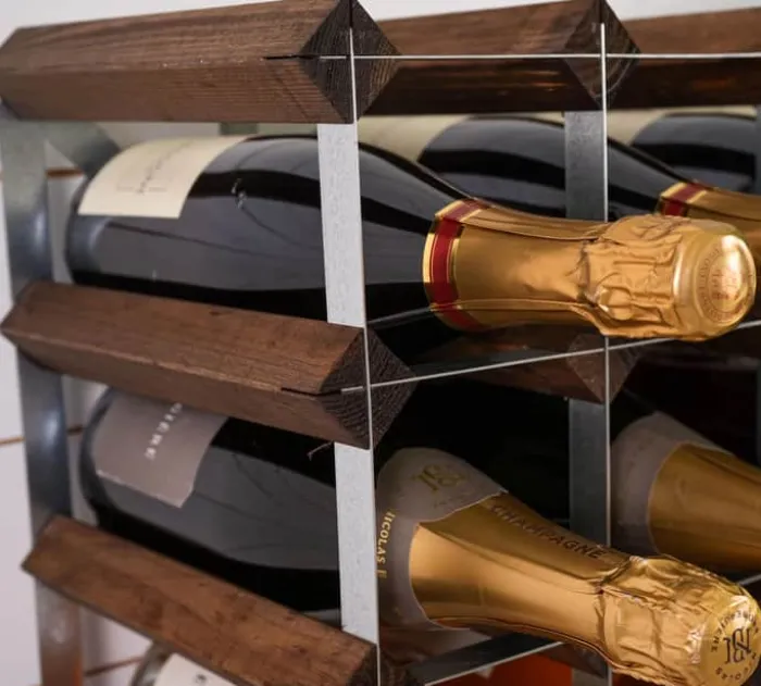 Traditional Wine Racks Vinreol 90 flasker - Fyretræ - Mørk