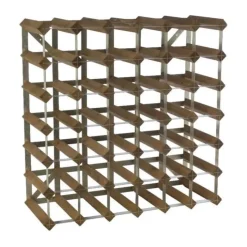 Traditional Wine Racks Vinreol 42 flasker - Fyretræ - Mørk