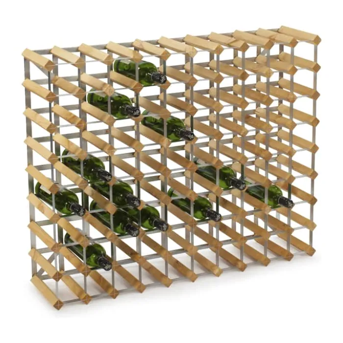 Traditional Wine Racks Vinreol 90 flasker - Fyretræ - Lys