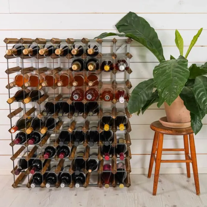 Traditional Wine Racks Vinreol 90 flasker - Fyretræ - Lys
