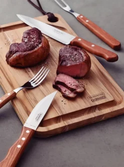 Tramontina Churrasco Grill Bestiksæt - 12 dele 6 kuverter - Stål/træ - Natur