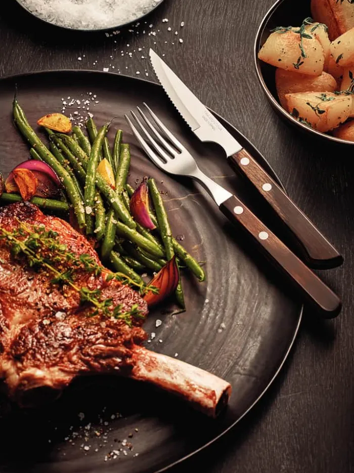 Tramontina Churrasco Grill - 6 dele L 27,5 cm - Stål/træ - Natur