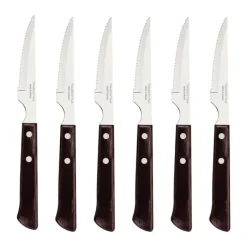 Tramontina Churrasco Grill - 6 dele L 27,5 cm - Stål/træ - Natur