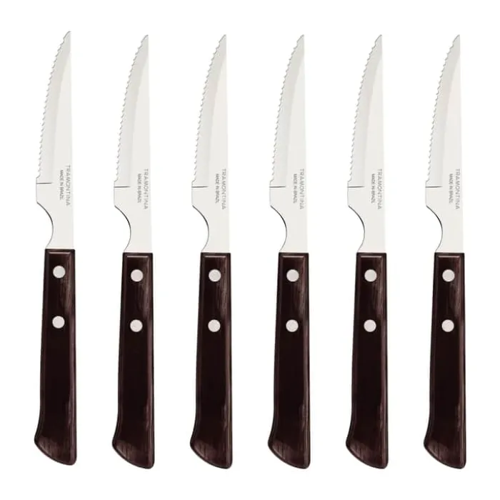 Tramontina Churrasco Grill - 6 dele L 27,5 cm - Stål/træ - Natur