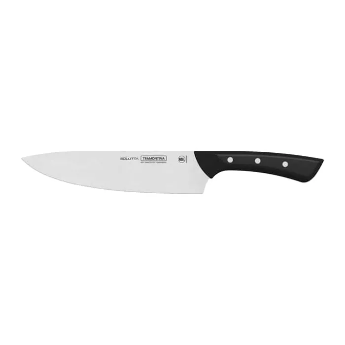 Tramontina Solution Kokkekniv L 20 cm -Rustfritstål/glasfiber/polycarbonat - Sort