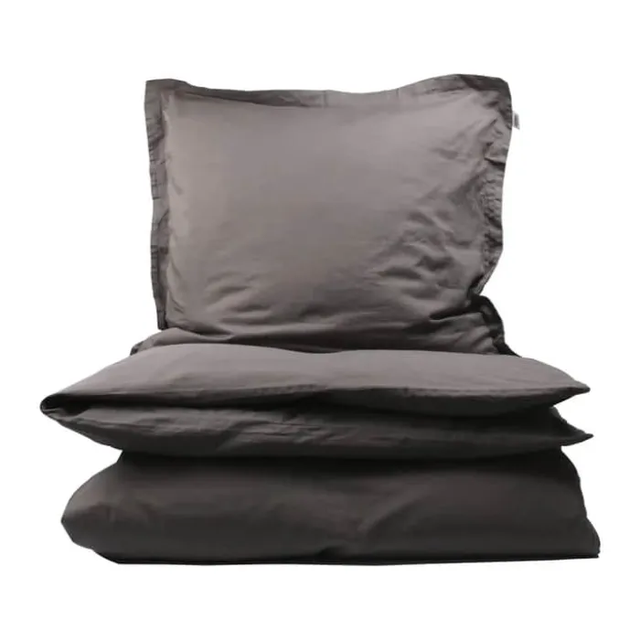 Turiform Pure Sleep Sengetøj B 140 x L 200 cm - Bomuldssatin - Grå