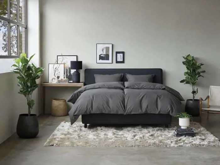 Turiform Pure Sleep Sengetøj B 140 x L 200 cm - Bomuldssatin - Grå