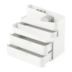 Umbra Glam Opbevaringskasse H 28,4 x B 26,7 x L 18,4 cm - Plastik - Hvid