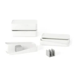 Umbra Glam Opbevaringskasse H 28,4 x B 26,7 x L 18,4 cm - Plastik - Hvid