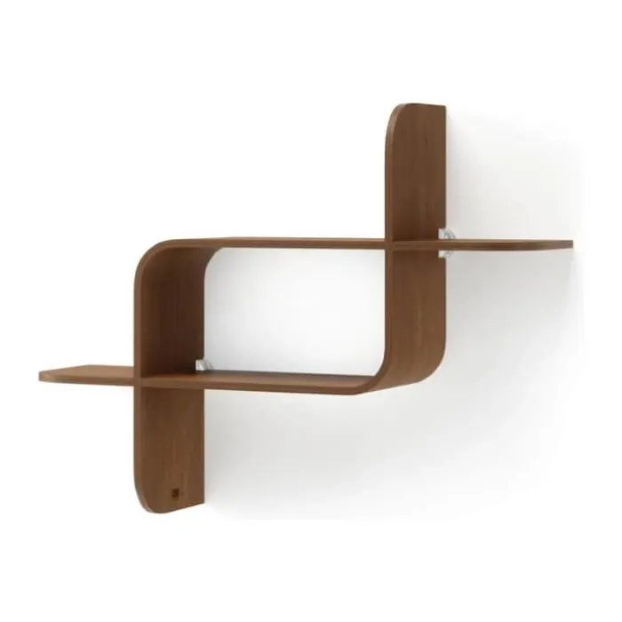 Umbra Montage Reol H 48 x B 64 x D 16 cm - Gummitræ - Valnød