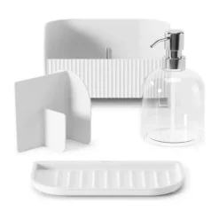 Umbra Sling Beholder med sæbepumpe H 18 x B 21 x D 14 - Plastik - Hvid