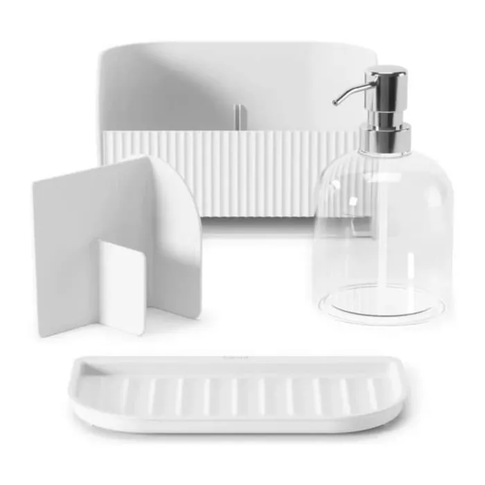 Umbra Sling Beholder med sæbepumpe H 18 x B 21 x D 14 - Plastik - Hvid