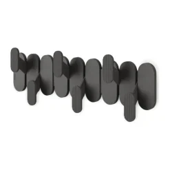 Umbra Tempo Knagerække H 15,7 x B 47 x L 6,4 cm - Plastik/træfiber - Sort