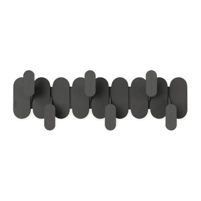 Umbra Tempo Knagerække H 15,7 x B 47 x L 6,4 cm - Plastik/træfiber - Sort