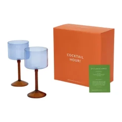 Urban Nature Culture Gin&Tonic Cocktailglas - 2 stk. 62,5 cl - Borosilikatglas - Ice Blue