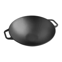 Victoria Forbehandlet Wok Ø 35,5 cm - Genbrugsstøbejern - Sort