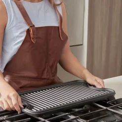Victoria Seasoned Vendbar Stegeplade B 25 x L 47 cm - Støbejern