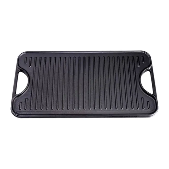 Victoria Seasoned Vendbar Stegeplade B 25 x L 47 cm - Støbejern