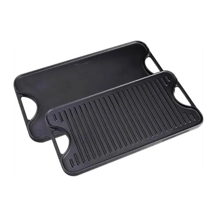 Victoria Seasoned Vendbar Stegeplade B 25 x L 47 cm - Støbejern