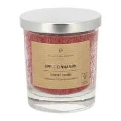 Villa Collection Duftlys Ø 8,5 x H 10 cm - Krystalliseret stearin - Apple cinnamon