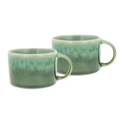 Villa Collection Krus - 2 stk. 16 cl - Stentøj - Blå/grøn