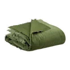 Vivaraise Fara Plaid B 135 x L 200 cm - Bomuld - Eucalyptus