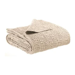 Vivaraise Tana Plaid B 140 x L 200 cm - Bomuld - Cream