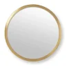 VT Wohnen Spejl Ø 30 cm - Glas/metal - Guld