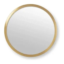 VT Wohnen Spejl Ø 30 cm - Glas/metal - Guld