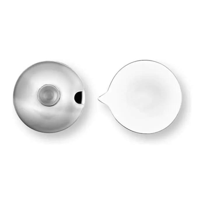 VT Wohnen Sukker/flødesæt - 2 dele Ø 8,8 cm - Porcelæn - Sølvfarvet