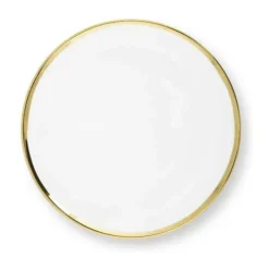VT Wohnen Tallerken Ø 20,3 cm - Porcelæn - Gold